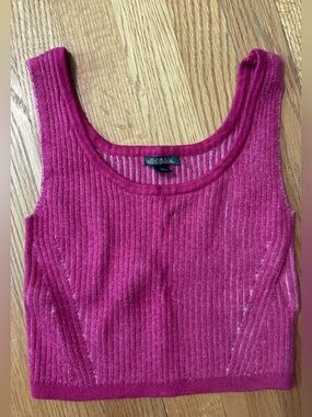 Wild Fable Pink Knit Scoop Neck Tank